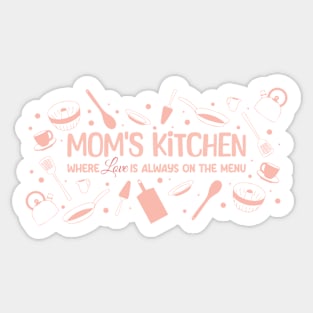 Mothers Day Gift Love Menu Sticker